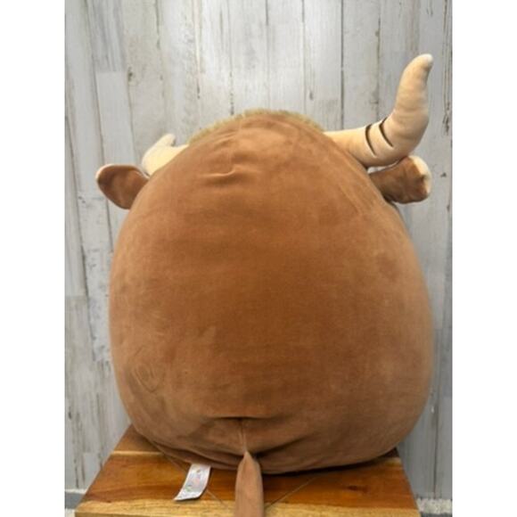Squishmallows Marshal Highland Cow Plush Toy Medium 20" Brown - Picture 3 of 5